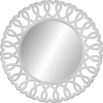 Zrcadlo Nástěnné zrcadlo Rimini 91 cm z masivu bílé