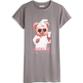 Dámské oblečení GATE Bavlněná noční košilka s potiskem 34 625-0205/862