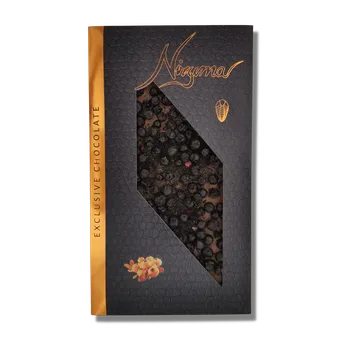 Čokoláda Nizuma -Mléčná čokoláda 33,6% s borůvkami 125g