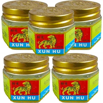 Masážní přípravek SADA 5 ks TYGŘÍ MASTI Proti Bolesti Hřejivá NA SVALY KLOUBY