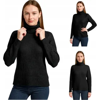 Dámský svetr Captain Mike dámský svetr černý klasický do pasu velikost L/XL