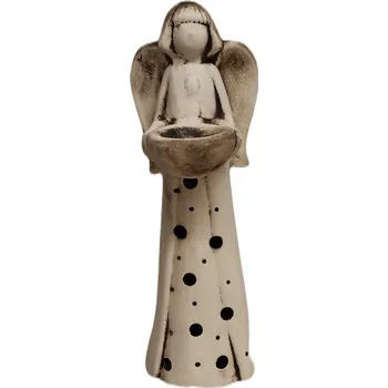 Smuteční dekorace Keramická Andělka malá 32 x 13 smuteční dekorace keramika anděl