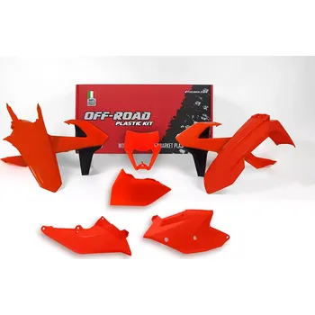 RACE TECH sada plastů 6 dílů pasuje na KTM EXC/F 17-19 fluo oranž