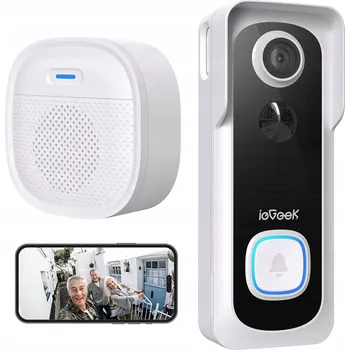 IP kamera VIDEOZVONEK S KAMEROU 2K WIFI 2.4 GHZ 1296P FULL HD SMART PIR