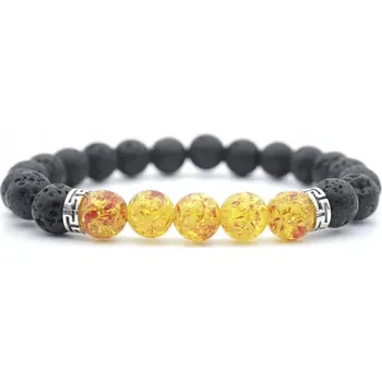 Náramek Náramek Ornella - Černá/Žlutá KP-33388