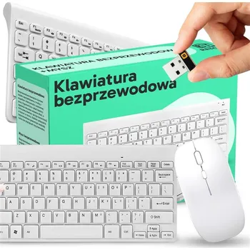 Sada klávesnice a myši Retoo bílá