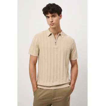 Bavlněné polo tričko Medicine RW25-POM302 béžová 08M, vel. XL