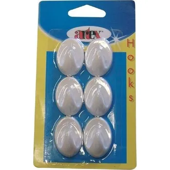 Vrták Samolepicí háček OVÁL 6 ks ARTEX