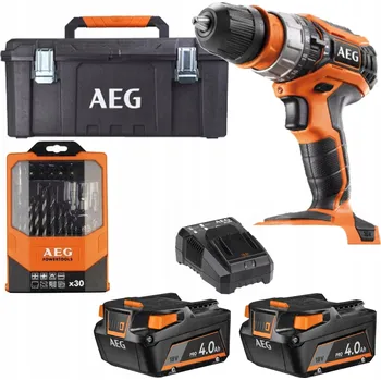 Aku Šroubovák AEG akumulátorový 18C2X-402TB + 2x Aku 4,0Ah + Nabíječka
