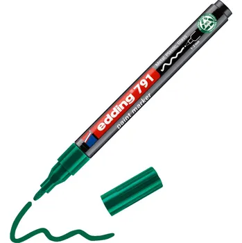 Lakový popisovač Edding 791 PCR, 1-2mm, zelená