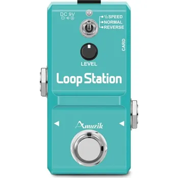 Klasická kytara Kompaktní Looper pedál pro kytaru housle vokály bicí a klávesy 10 minut nahrávání Podpora paměťových karet