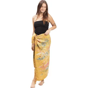 Šátek Sarong BALI BATIK béžový XVII.