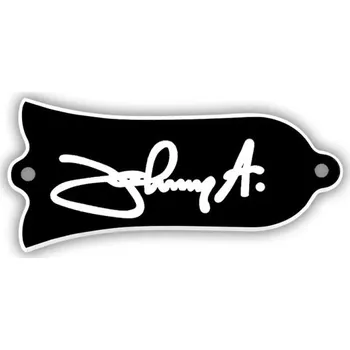 Klasická kytara Dekorativní kryt pro elektrickou kytaru Gibson Tvar zvonku s podpisem Johny A Stylový doplněk pro klasické modely Vintage kytarové příslušenství