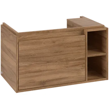Koupelnový nábytek Villeroy & Boch Skyla - Skříňka pod umyvadlo 772x439 mm, 1 zásuvka, otevřená část vpravo, Oak Kansas C78800RH