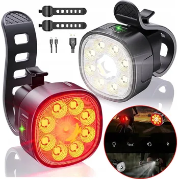 Cyklosvítilna OSVĚTLENÍ NA KOLO SADA USB-C SVĚTEL 1100 MAH PŘEDNÍ, 350 MAH ZADNÍ IPX6