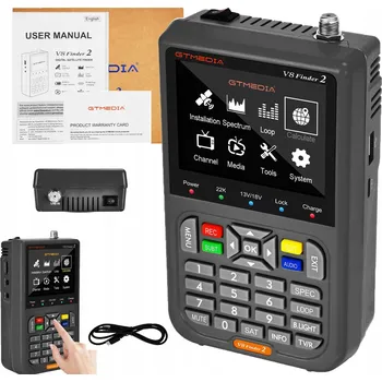 Bezpečnostní kamera Měřič SAT GTEMEDIA FreeSAT V8 FINDER 2 black