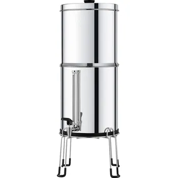 Filtrace vody Filtr na Vodu se 2 Filtry 7L+8,5L na Pracovní Desku, Účinná Filtrace Nerezová Ocel