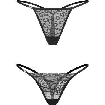 Dámské erotické prádlo Dámská sexy tanga Clara 2-Pack černé - Obsessive S/M