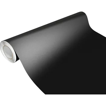 Tapeta Černá matná strukturální Fólie Samolepicí dýha na nábytek, dveře, stoly