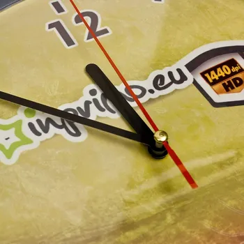 Hodiny Plastové hodiny REKLAMNÍ HODINY S POTISKEM 5 ks