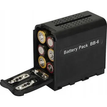 Battery Pack BB-6 adaptér AA baterií na Sony NP-F970/F770/F570/F550