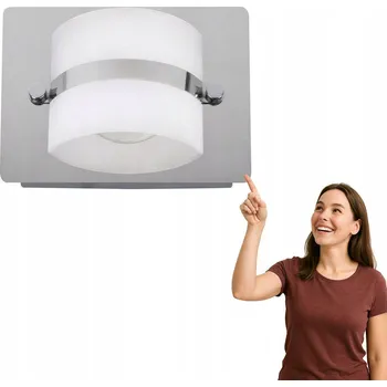 Nástěnné svítidlo Nástěnné svítidlo Rabalux stříbrné, integrovaný LED zdroj 5 W