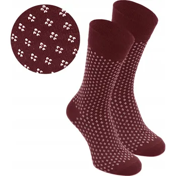 Pánské ponožky Pako Jeans Ponožky Klasické pánské vysoké ponožky bavlněné červené velikost 41-45