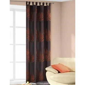 Obraz Závěs 140x250 EuroFirany Pola hnědá+rezavé listy