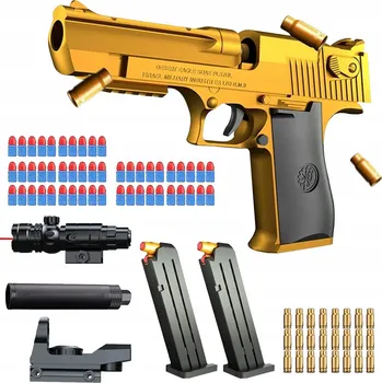 PISTOLE PRO DĚTI, PĚNOVÁ PISTOLE S TLUMIČEM PRO BEZPEČNOU ZÁBAVU