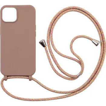 Case mates Silikonový kryt se šňůrkou pro iPhone 15 Pro Max Barva: hnědá