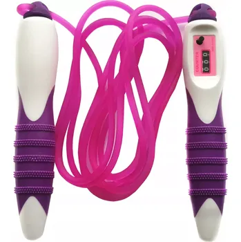 Švihadlo Švihadlo délka lana 275cm CROSSFIT FITNESS, mechanické počítadlo #1 (Švihadlo je skvělé zařízení pro rozcvičení a kardio trénink a důležitý prvek v práci tanečníků, boxerů atd. Cvičení na švihadle rychle zlepší vaši fyzickou kondici a motorickou koordinac