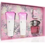 Versace Bright Crystal dárková sada pro ženy toaletní voda 90 ml + tělové mléko 100 ml + sprchový gel 100 ml + toaletní voda 5 ml