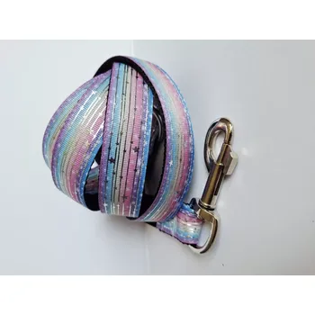 Vodítko pro psa Sunrise Of Freedom vodítko pro psa - polární záře délka 1,5m/ šíře 25 mm - modrá/fialová/růžová/žlutá