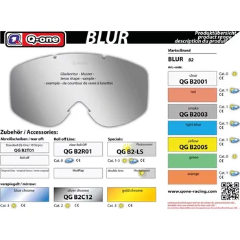 Sluneční brýle Q-One sklo Blur B2 čiré - čirá