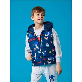Chlapecká bunda Sinsay - Vesta Sonic The Hedgehog - námořnická modrá - 230CT-59X - 230CT-59X-104