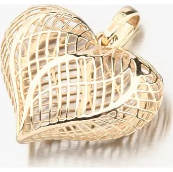 Přívěsek Dámský přívěsek žluté zlato 585 srdce filigrán 13R-427