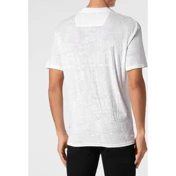 Pánské tričko PHILIPP PLEIN T-Shirt 9837 Bílá Regular Fit XXL