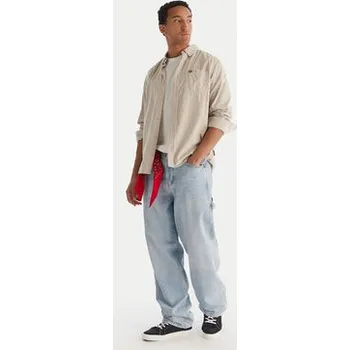 Pánská košile Quiksilver Košile Smoke Trail EQYWT04652 Béžová Regular Fit S