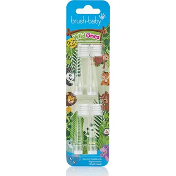 Elektrický zubní kartáček Hlavice kartáčku BRUSH-BABY WildOnes 4 ks
