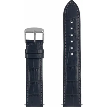 Řemínek na hodinky Kožený řemínek Zeppelin Navy 22 mm