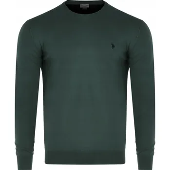 Pánský svetr U.S. Polo Assn. svetr #SAM 173 64693 48847 142 zelený kulatý velikost 3XL