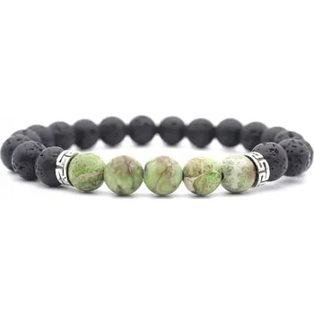 Náramek Náramek Ornella - Černá/Zelená KP-33392