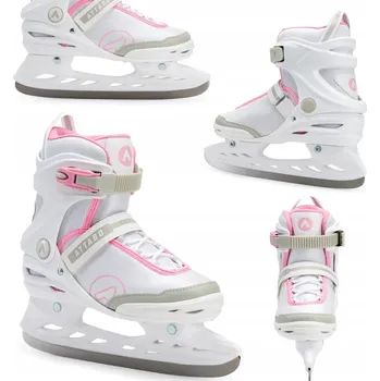 Zimní brusle Dámské rekreační brusle ATTABO Tora bílé, velikost 36. Ocelové NEREZOVÉ ostří.