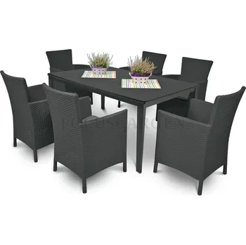 Zahradní nábytek Toscana 6+1 grafit