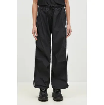 Dámské kalhoty Kalhoty adidas Originals Adicolor dámské, černá barva, vzorované, IY7251, XL, 99X