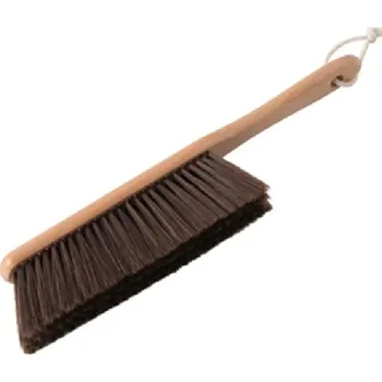 Pomůcka pro obuv a oblečení Přírodní dřevěný kartáč 37 cm s pevnými štětinami Ruční čisticí kartáč na podlahu a nábytek Ekologický kartáč na úklid domácnosti
