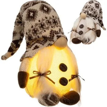 Vánoční ozdoba Vánoční trpaslík s LED podsvícením