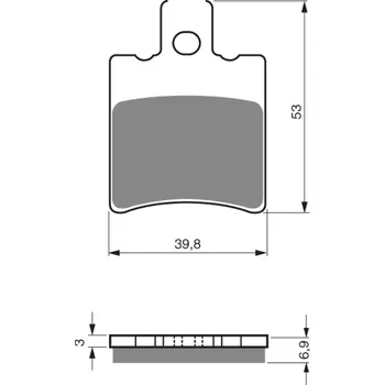 Brzda pro motocykl GOLDFREN brzdové desky 107 AD
