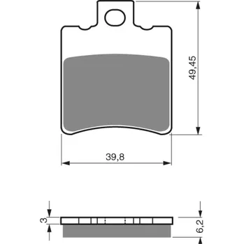 Brzda pro motocykl GOLDFREN brzdové desky 098 AD