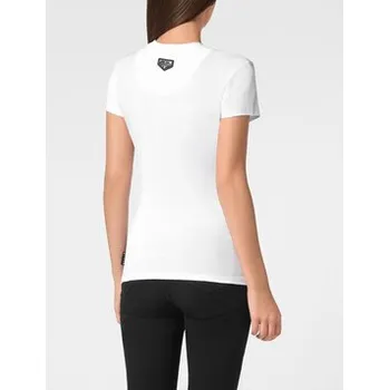 Pánské oblečení PHILIPP PLEIN T-Shirt 9447 Bílá Skin Tight Fit S